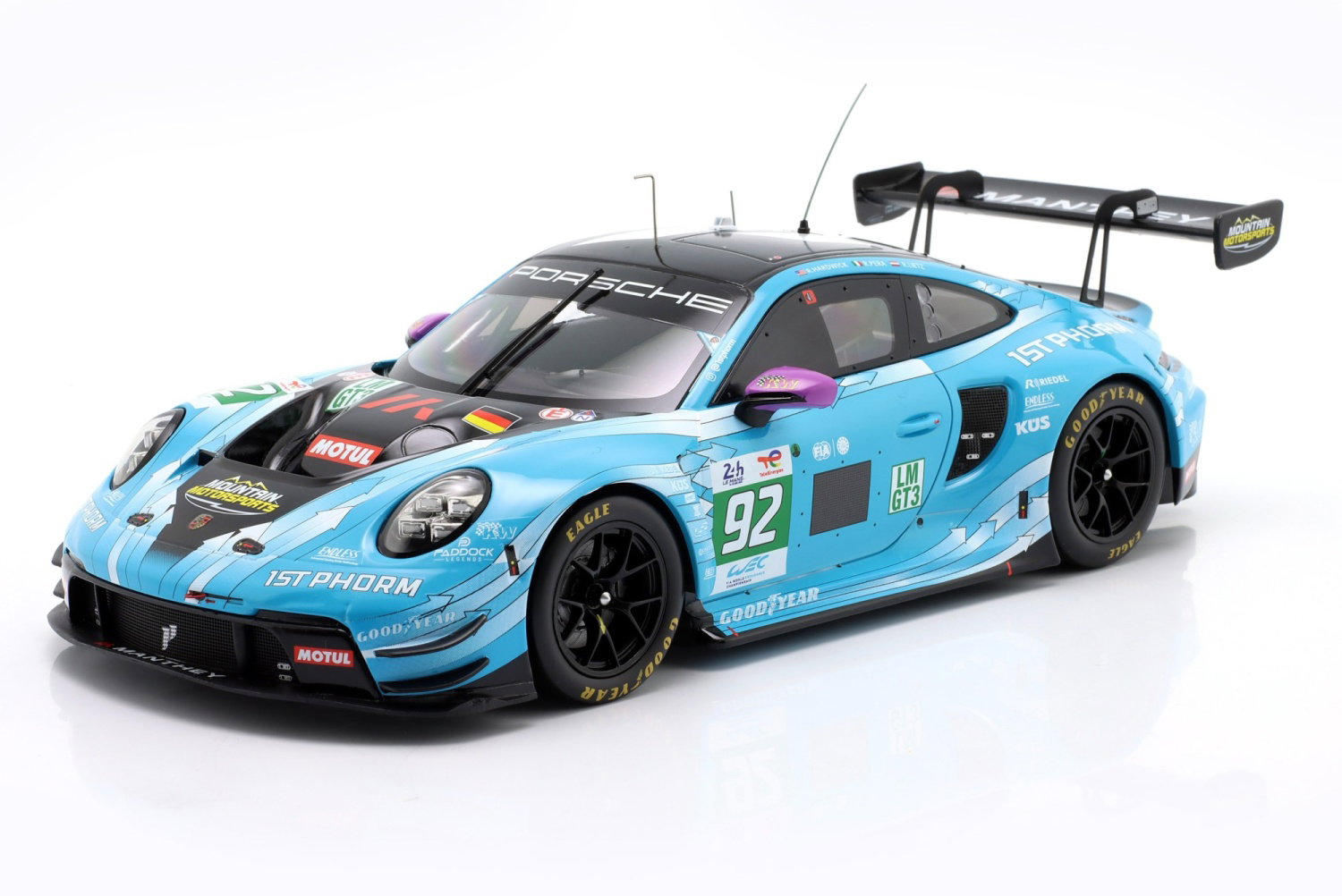 Manthey Porsche 911 GT3 R - Sieger LMGT3 2025 24h Le Mans #92 1:18