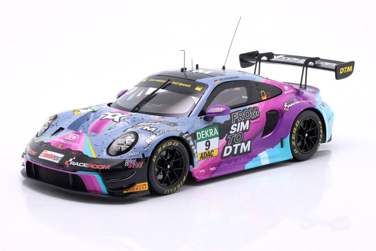 Porsche 911 GT3 R #9 Tim Heinemann Toksport WRT DTM 2023 1:18