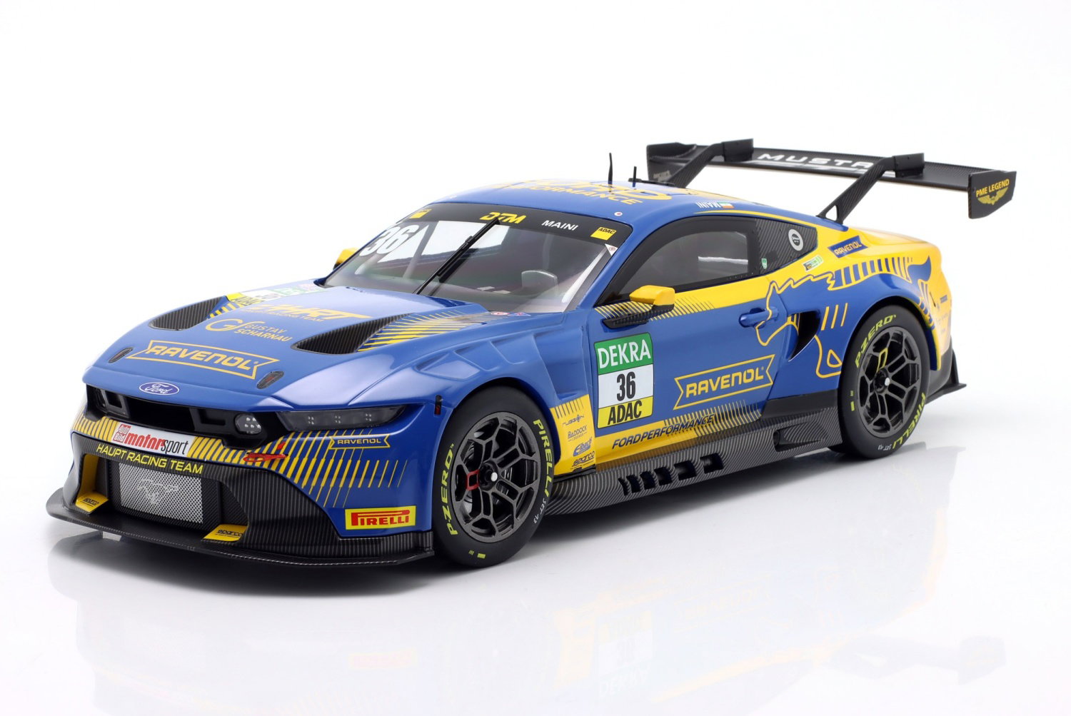 Ford Mustang GT3 HRT #36 Arjun Maini DTM 2025 1:18