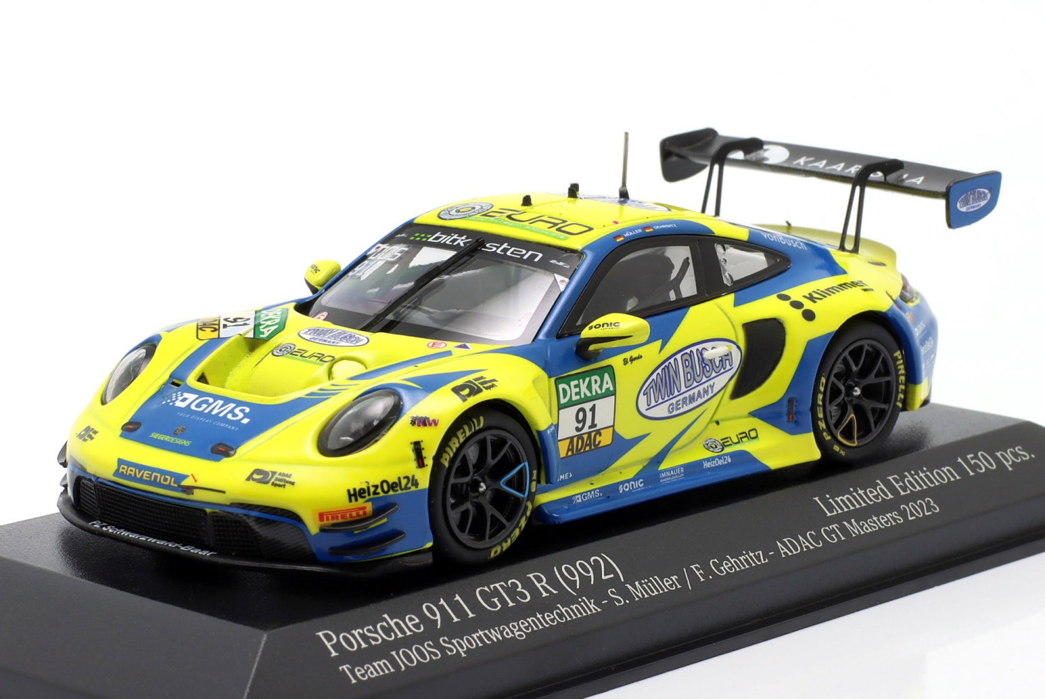 Porsche 911 GT3 R #91 M&uuml;ller / Gehrsitz ADAC GT Masters 2023 1:43