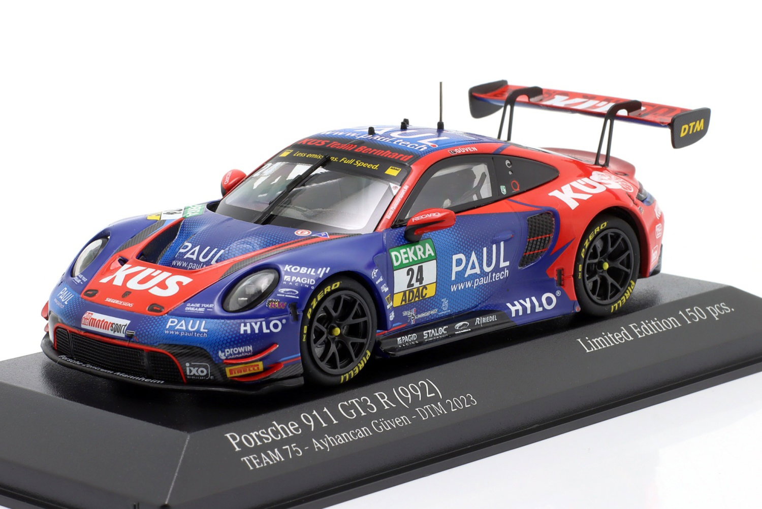 Porsche 911 GT3 R #24 Ayhancan G&uuml;ven Team75 DTM 2023 1:43