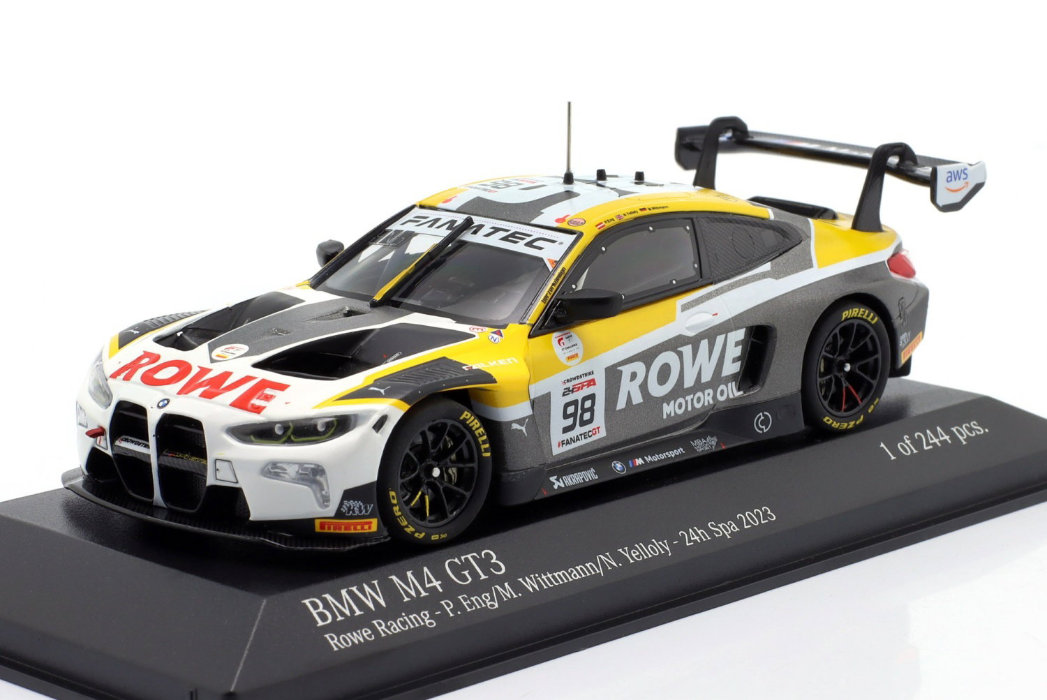 BMW M4 GT3 #98 Rowe Racing Sieger 24h Spa 2023 1:43