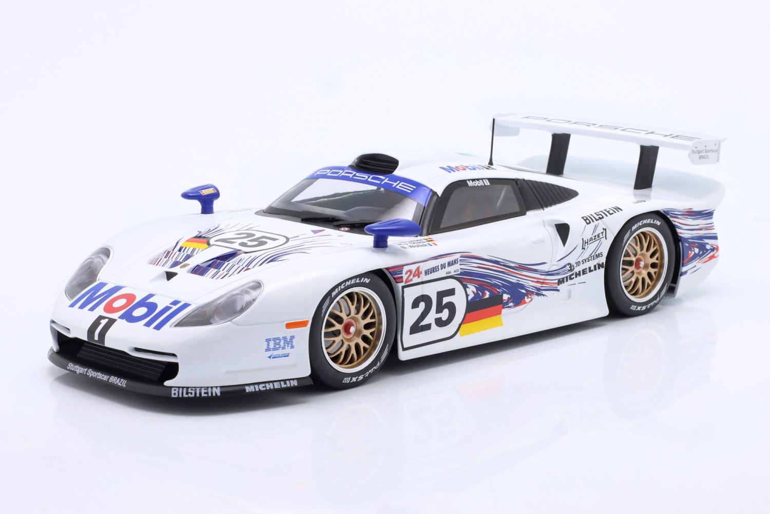 Porsche 911 GT1 #25 24h LeMans 1997 Stuck Boutsen Wollek 1:18