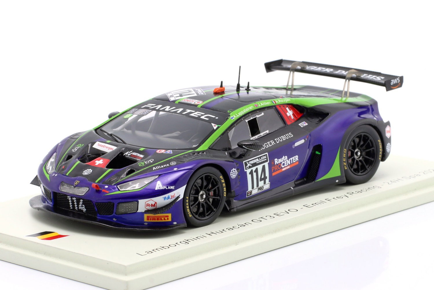 Lamborghini Hurac&aacute;n GT3 EVO #114 Emil Frey Racing 24H Spa 2021 1:43