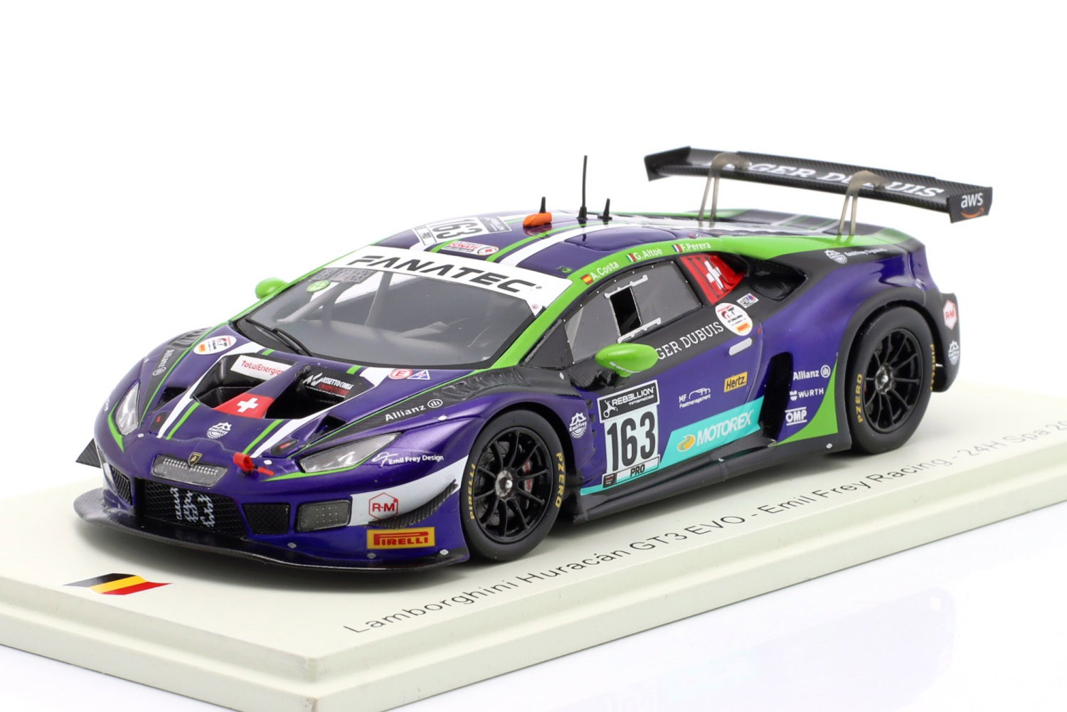 Lamborghini Hurac&aacute;n GT3 EVO #163 Emil Frey Racing 24H Spa 2021 1:43