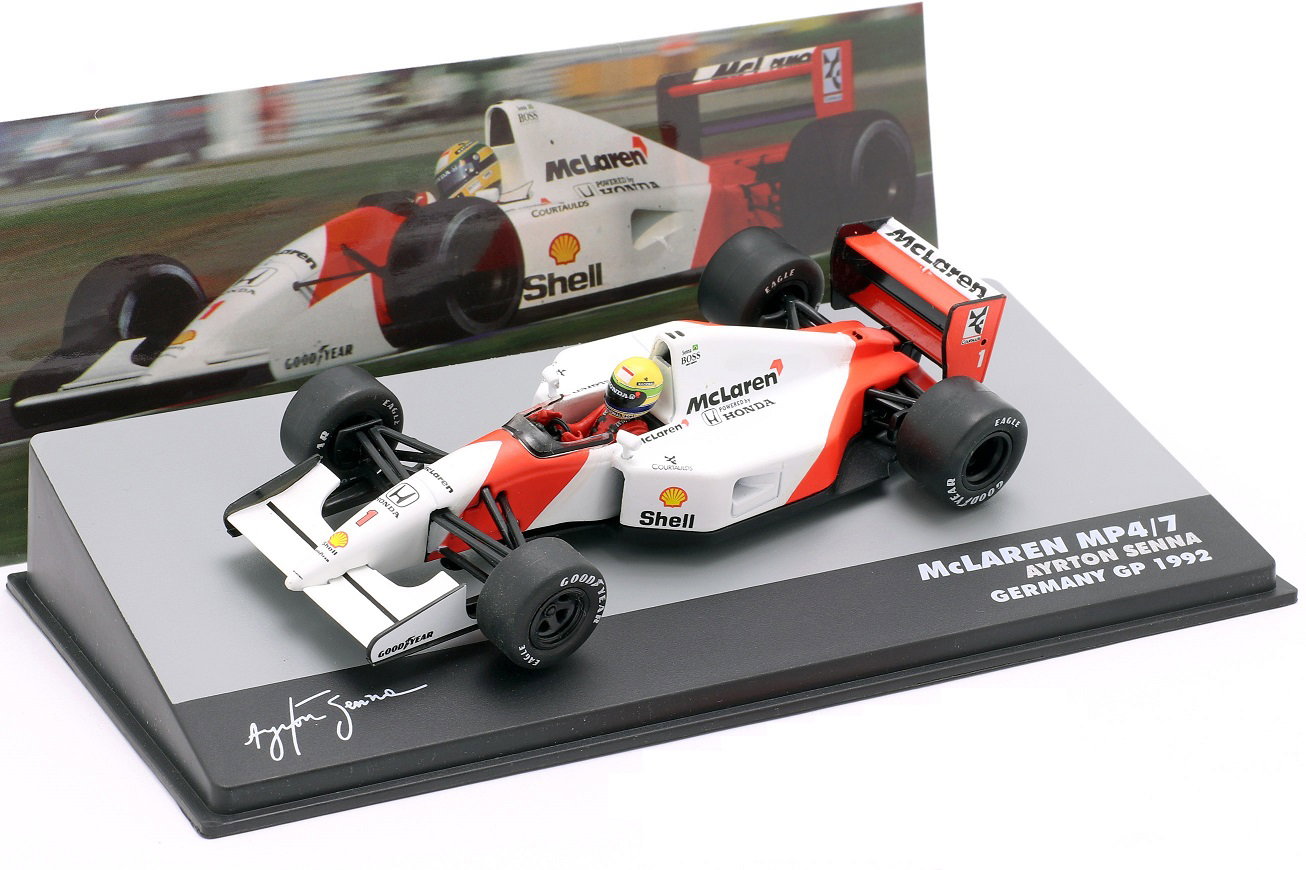 Ayrton Senna McLaren MP4/7 #1 Deutschland GP Formel 1 1992 1:43 Altaya