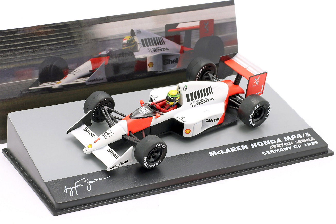 Ayrton Senna McLaren MP4/5 #1 Deutschland GP Formel 1 1989 1:43 Altaya